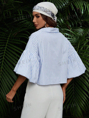 CAMISA LISTRADA FEMININA