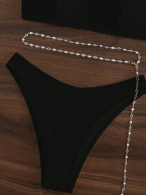 BIQUÍNI SEM ESTAMPA CINTURINHO - LUXO