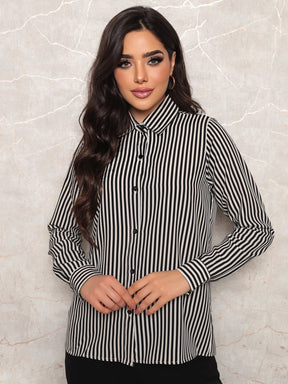 CAMISA LISTRADA FEMININA