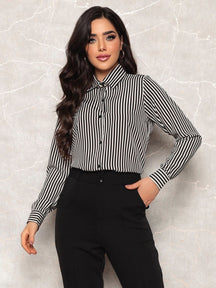 CAMISA LISTRADA FEMININA