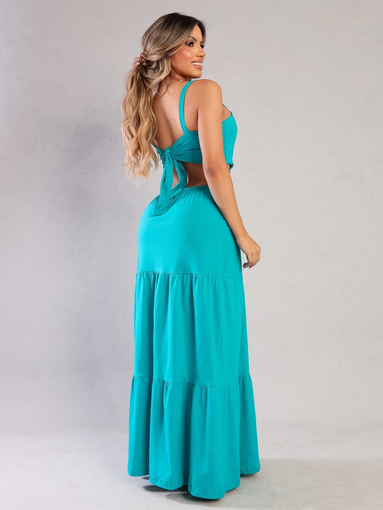 VESTIDO LONGO - COSTAS ABERTAS