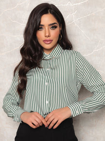 CAMISA LISTRADA FEMININA