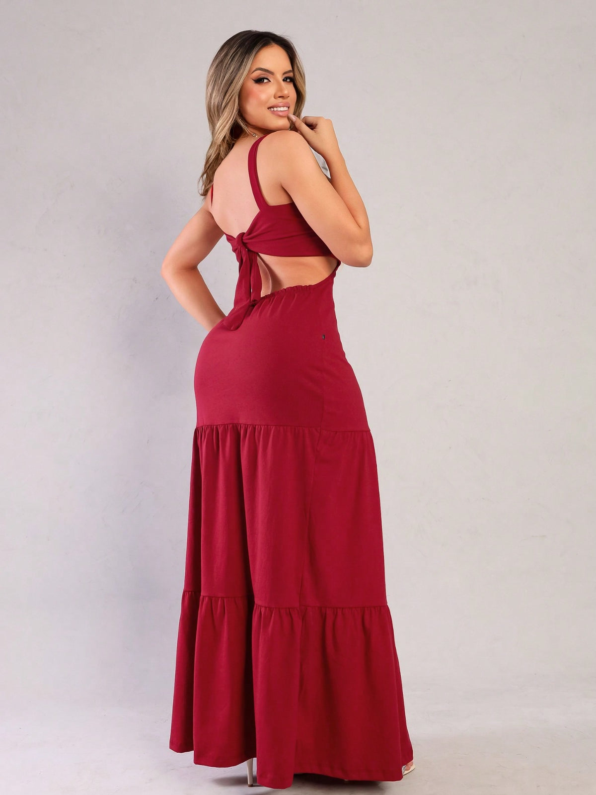 VESTIDO LONGO - COSTAS ABERTAS