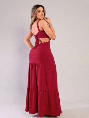 VESTIDO LONGO - COSTAS ABERTAS