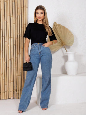 BLUSA BÁSICA ESSENCIAL FEMININA