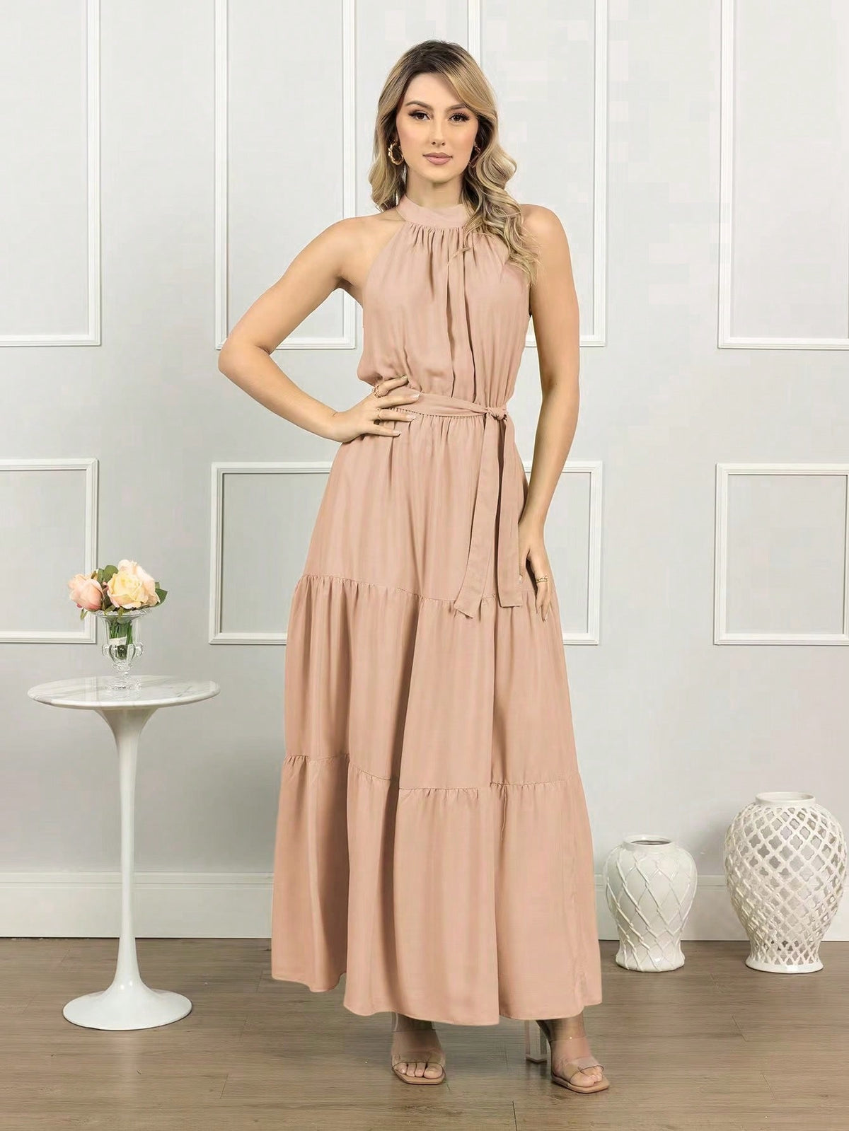 VESTIDO LONGO ESTILO FINE