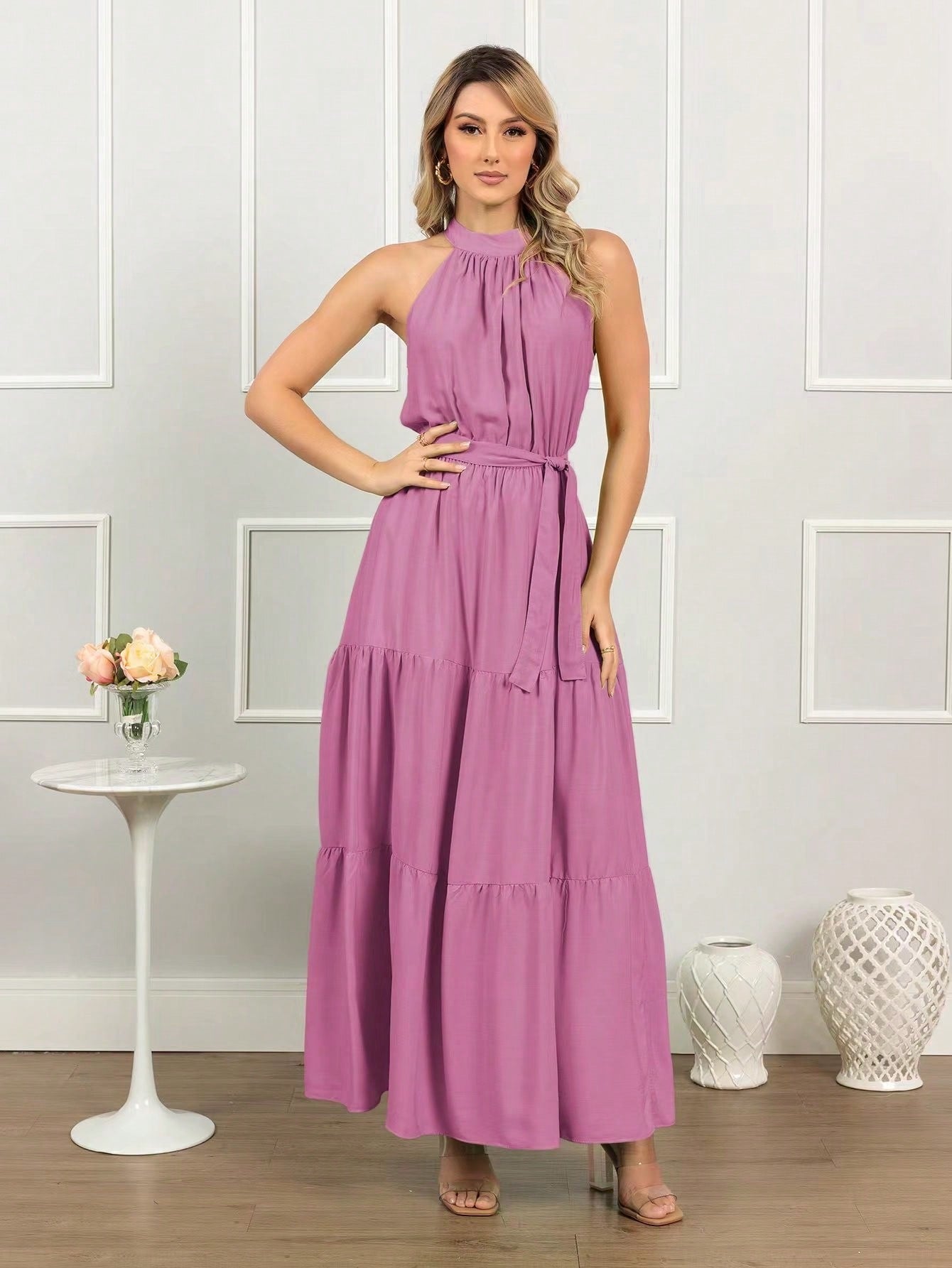 VESTIDO LONGO ESTILO FINE