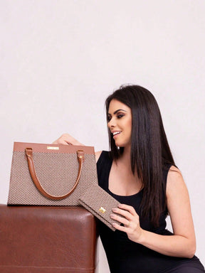 Bolsa Feminina Satchel Com Carteira