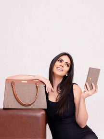 Bolsa Feminina Satchel Com Carteira