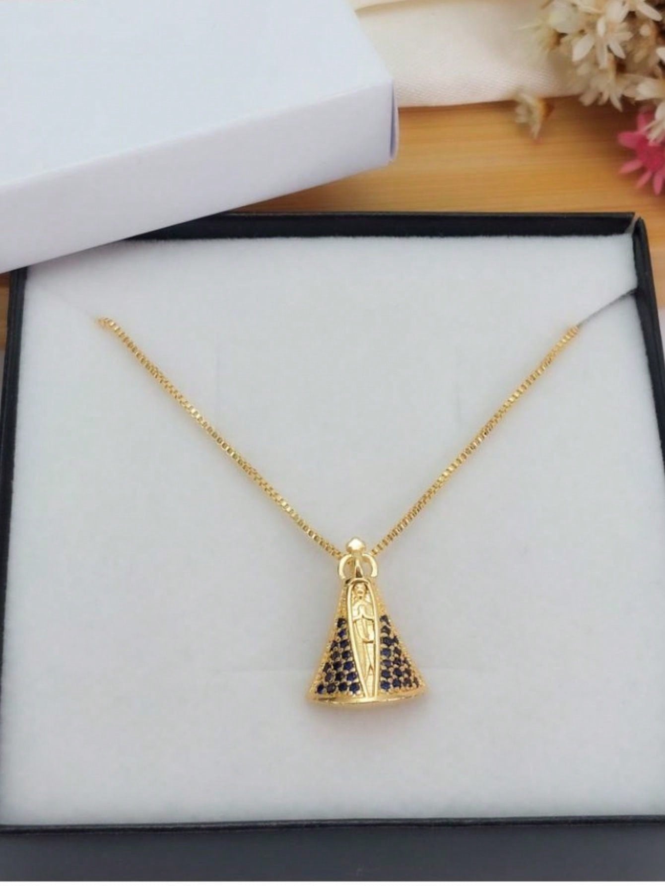 Proteção Divina – Colar Nossa Senhora Aparecida ✔