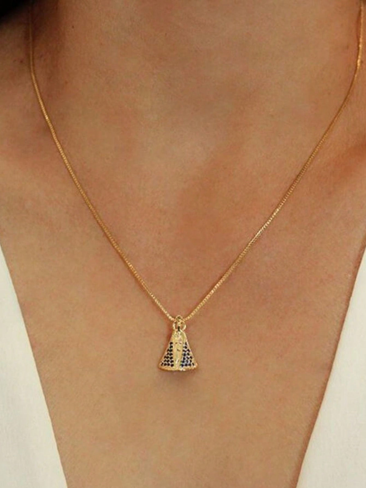 Proteção Divina – Colar Nossa Senhora Aparecida ✔