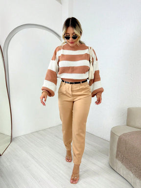 CASACO LISTRADO - TRICÔ