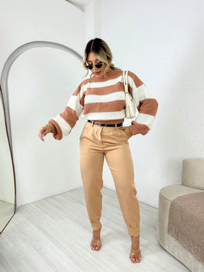 CASACO LISTRADO - TRICÔ