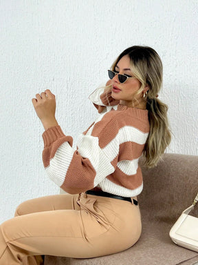 CASACO LISTRADO - TRICÔ