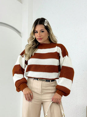 CASACO LISTRADO - TRICÔ