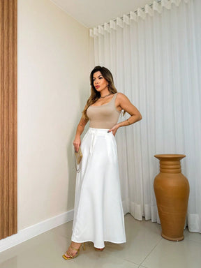 Saia longa de alfaiataria