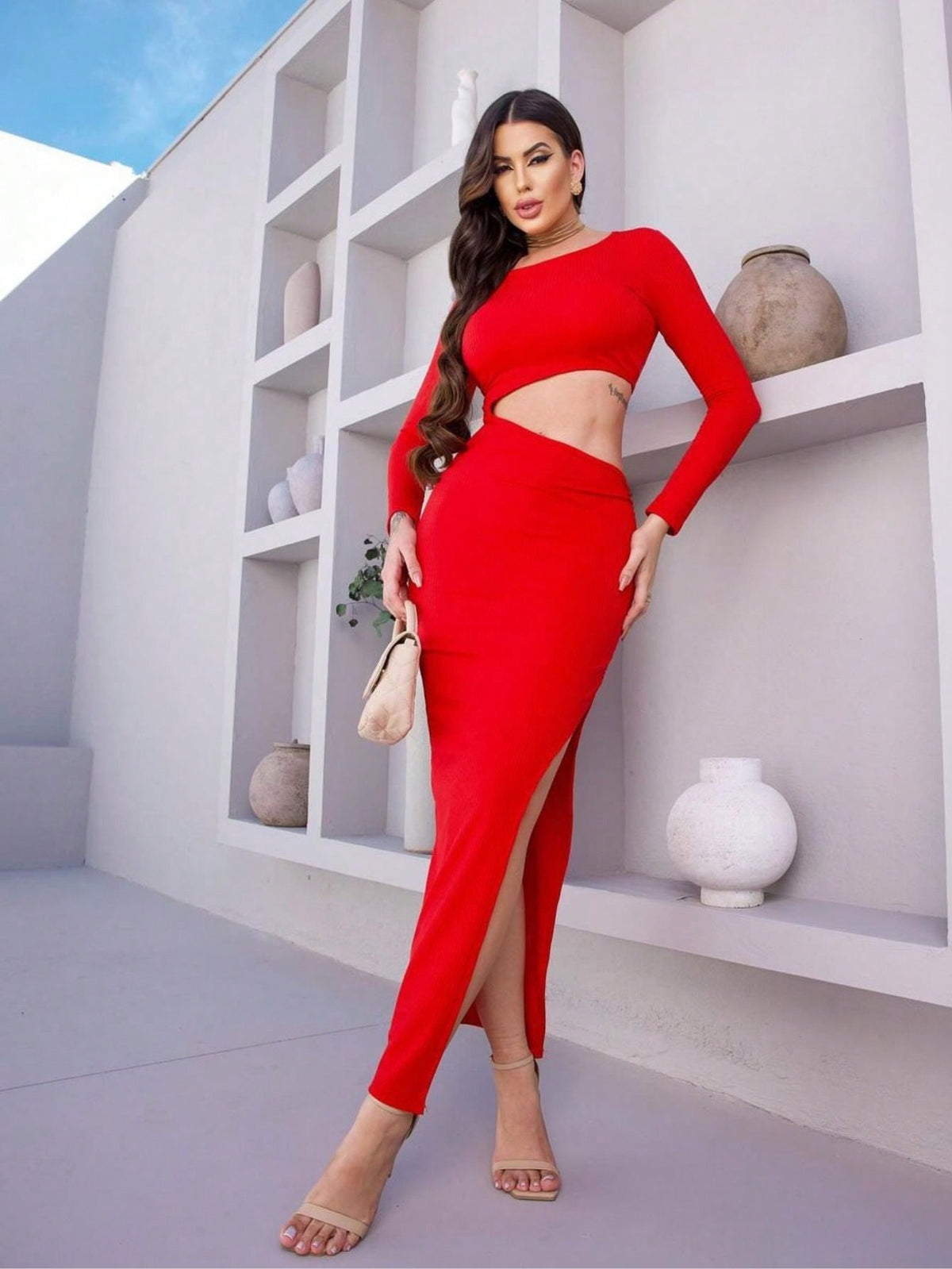 VESTIDO LONGO FEMININO FLORAL - ELISE