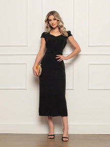 VESTIDO CINTURADO LUXO