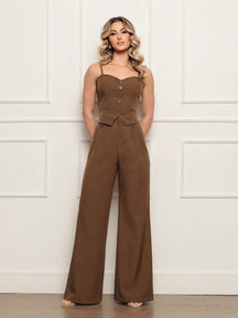 CONJUNTO EM ALFAIATARIA LARIS  - ELASTANO