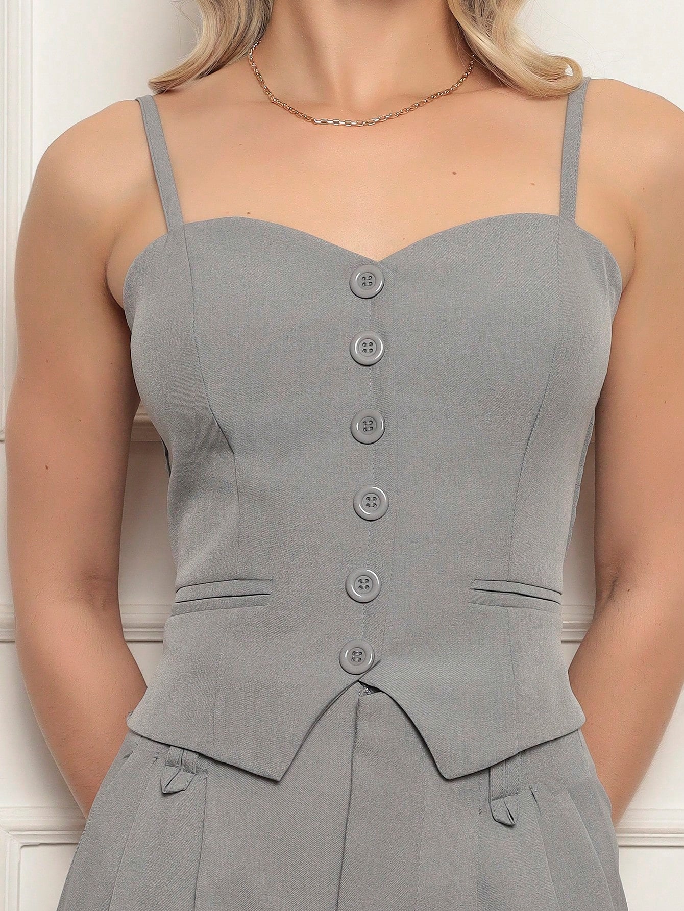 CONJUNTO EM ALFAIATARIA LARIS  - ELASTANO