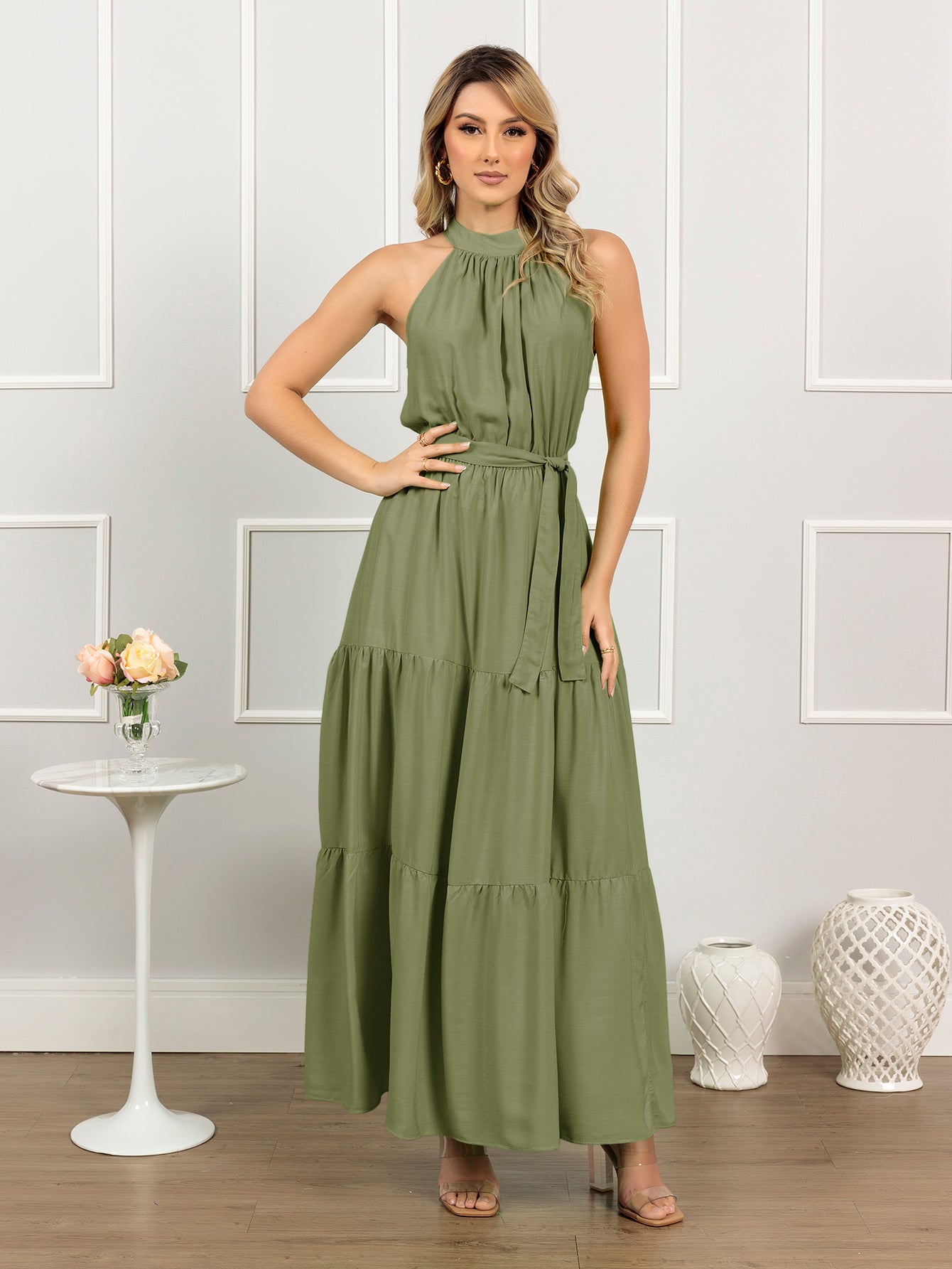 VESTIDO LONGO ESTILO FINE