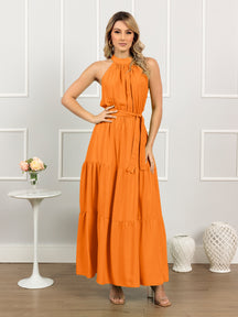 VESTIDO LONGO ESTILO FINE